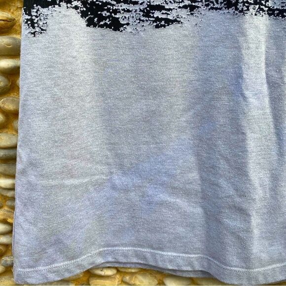 All Saints Bronte Kique Vest Black & Gray Semi Sheer Ombre Tank Top. Size 8. - Picture 3 of 6